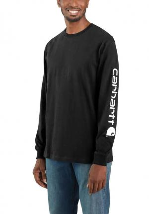 Carhartt Loose Fit Heavyweight Long Logo Sleeve Graphic Tshirt