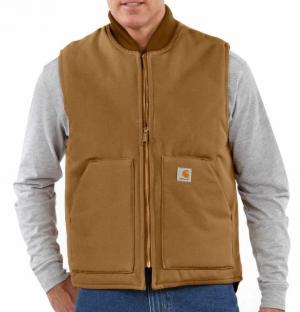 Carhartt Relaxed Fit Firm Duck Insulated Rib Collar Vest