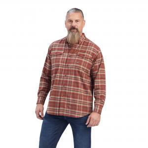 Ariat Mens Re-bar Flannel DuraStretch Work Shirt Long Sleeve