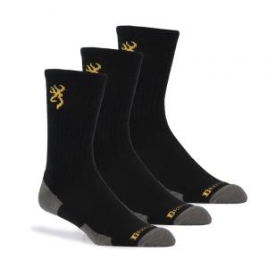 Brwng Crew Sock 3pk Edcw Blk L