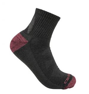 Carhartt Womens Midweight Merino Wool Blend Quarter Sock