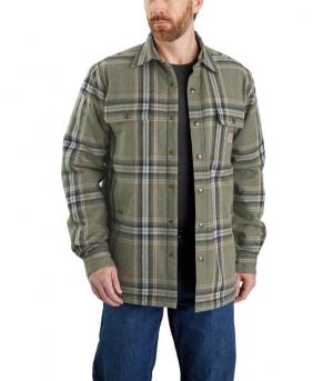 Carhartt Relaxed Fit Flannel Sherpa-Lined Shirt Jac