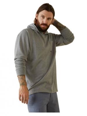 Ariat Mens Re-bar Cotton Strong Hooded Long Sleeve Tshirt