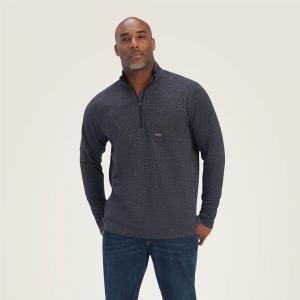 Ariat Mens Rebar Foundation 1/4 Zip Long Sleeve Shirt