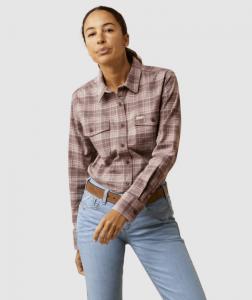 Ariat Womens Re-bar Flannel DuraStretch Work Shirt