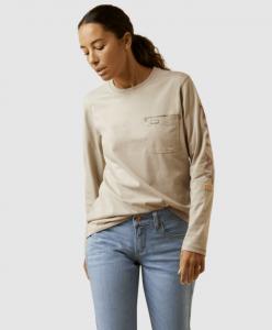 Ariat Womens Long Sleeve Arm Logo Tshirt