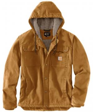 Carhartt Relaxed Fit Washed Duck Sherpa-Lined Utility Jacket