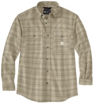 Carhartt Mens Midweight Plaid Long Sleeve Shirt