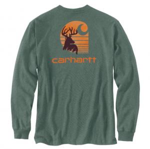 Carhartt Mens Heavyweight Graphic Long Sleeve Tshirt