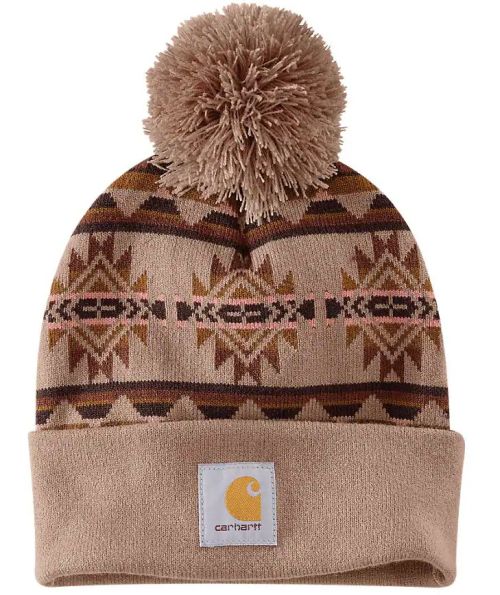 Carhartt Womens Bethany Yellowtail Pom Cuffed Beanie