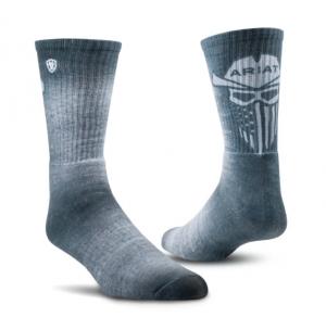 Incognito Graphic Crew Work Sock 2 Pair Multi Color Pack