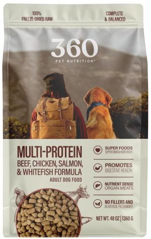 360 Pet Multi-Protein Freeze Dried Raw Dog 48oz